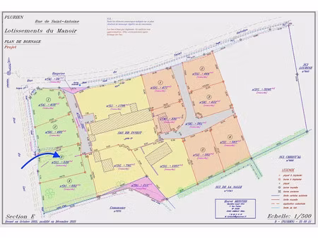 vente terrain 539 m² à plurien (22240)  128 400 €