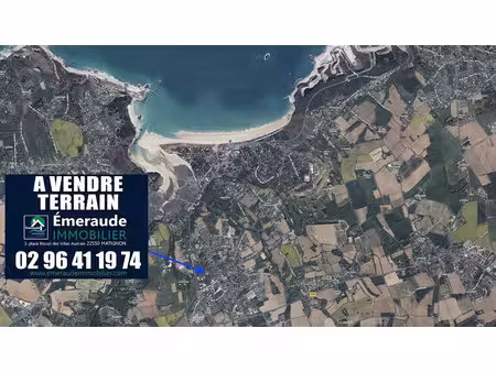 vente terrain 682 m² à plurien (22240)  159 000 €