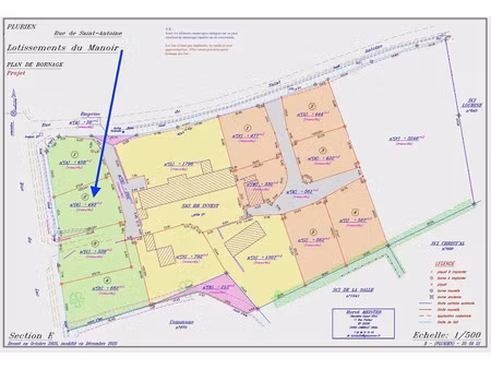 vente terrain 493 m² à plurien (22240)  119 840 €