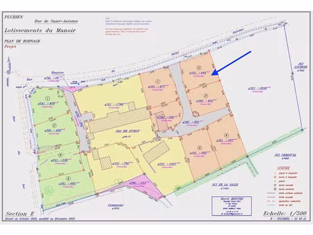 vente terrain 444 m² à plurien (22240)  128 400 €