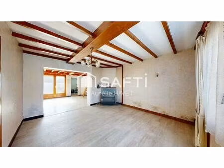 maison 113 m2 à rénover - 3 chambres - avec jardin et fort potentiel + aides rénovations p