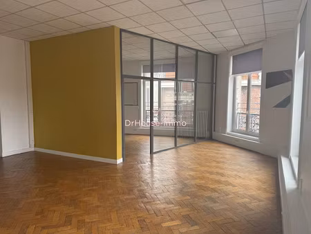 location locaux professionnels 3 pièces 130 m² à roubaix (59100)  1 300 €