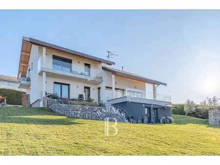 quartier hauts d'evian - maison contemporaine familiale vue lac avec piscine - 6 chambres 