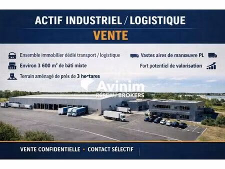 vente entrepôt 3 663 m²