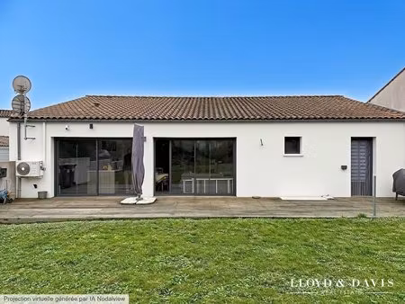 arces : maison de plain-pied de 123 m²  3 chambres  garage et j
