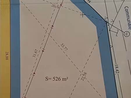 vente terrain 526 m² guipry-messac (35480)