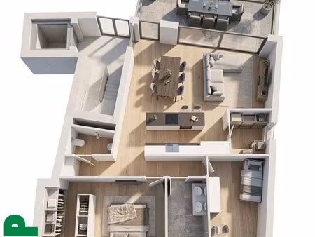 appartement te koop in grobbendonk met 2 slaapkamers