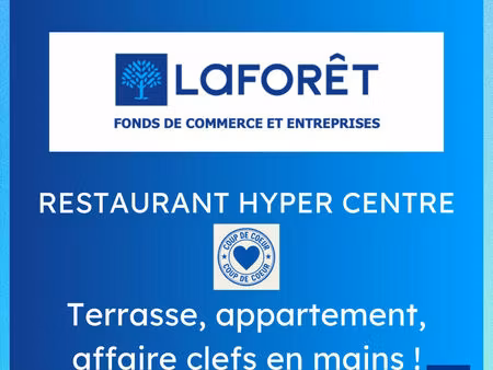 restaurant grill - hyper centre - forte notoriété - important potentiel de développement -