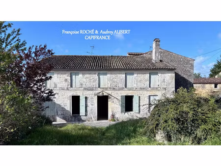 maison charentaise à vendre 4 pièces 130 m² environ à saint vaize (17) avec jardin  garage