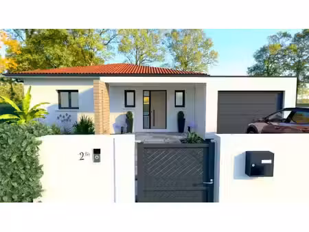 terrain avec maison neuve à vendre