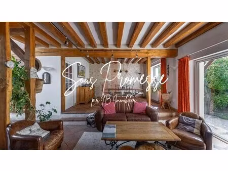 bourron marlotte - maison de charme 150m² - jardin de 305 m² et garage -