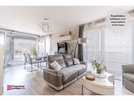 appartement f4 84m² avec terrasse de 76m²  2 balcons + 2 parkings