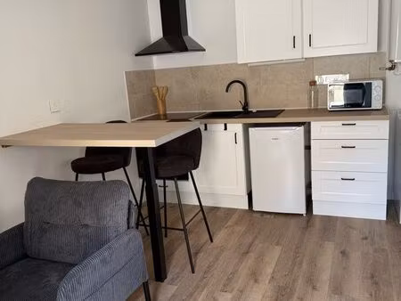 à louer - appartement 2 pièces meublé entièrement rénové (état neuf) - jonzac - 30m2