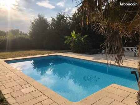 vente terrain non constructible avec piscine