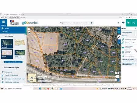 vente terrain plat bonne orientation irrigable