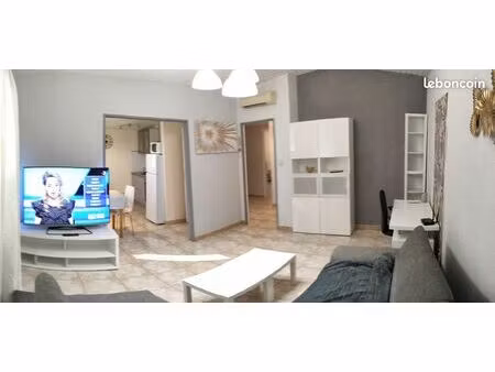 manosque  location appartement t2 59m2  meublé  climatisé  spacieux  lumineux