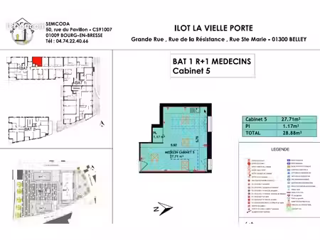 bureau 28 m²