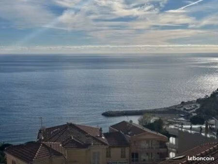 3 pieces vue mer proche monaco avec parking