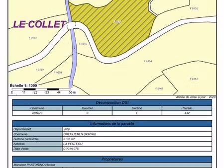 a vendre terrain greoliere