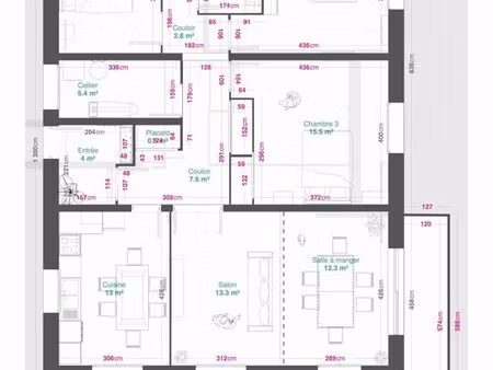 maison t4 rénovée – 104 5 m² – jardin 300 m² – garage – digne-les-bains (les augiers)