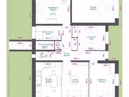 maison t4 rénovée – 80 5 m² – jardin 300 m² – parking – digne-les-bains (les augiers)