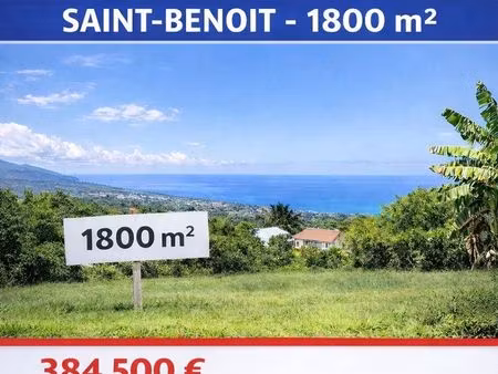 terrain 1800 m² saint-benoît
