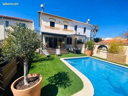 maison centre ville narbonne 150m2- piscine-jardin-garage- proximité quai victor hugo