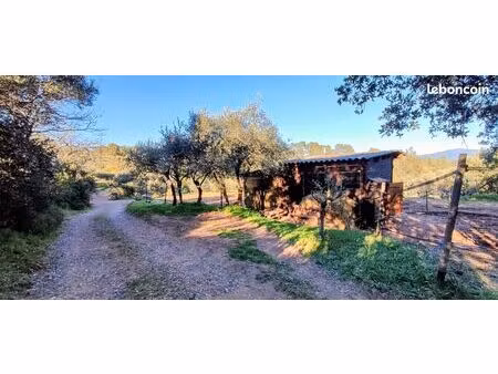 ? paddock + abri + terrain de 1600m2 clôturé