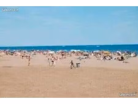 location appartement t2 et mezzanine st pierre la mer  piscine de 20 m  vue mer 6 personne