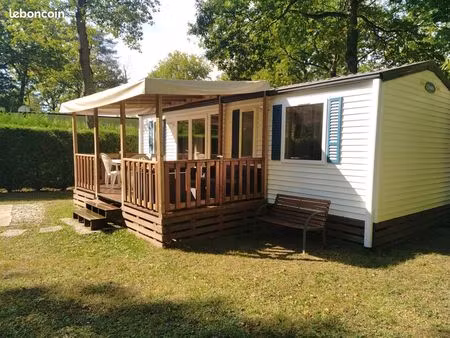 mobil-home + terrain