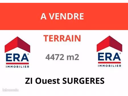 terrain 4 472 m² surgeres