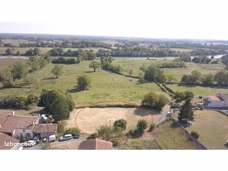 terrain constructible saint savinien vue sur charente