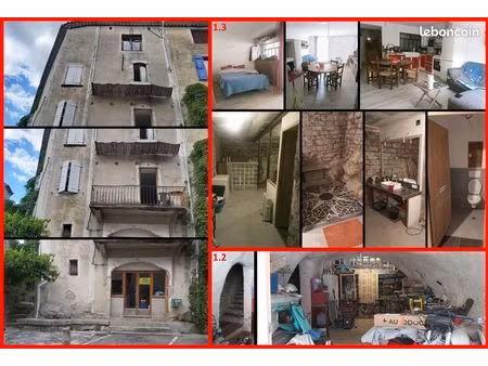 maison de village avec deux appartements – au cœur d’un village médiéval idéal investisseu