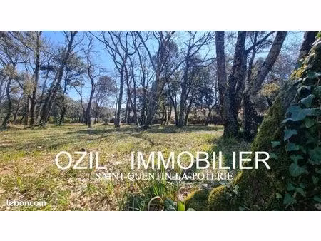 terrain 1 200 m² saint quentin la poterie