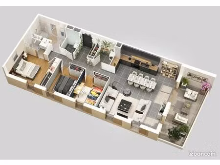 appartement 101 m² beaumont les valence