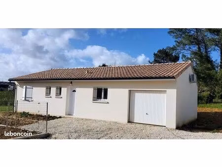 maison neuve 4 pièces 80 m² + garage isolé 20 m2 - 2025