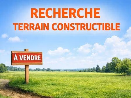 recherche terrain constructible à vendre