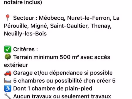 recherche achat maison