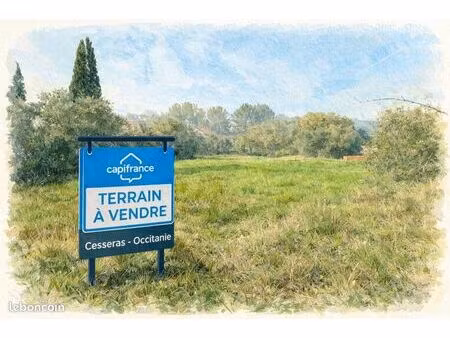 terrain 3 730 m² cesseras