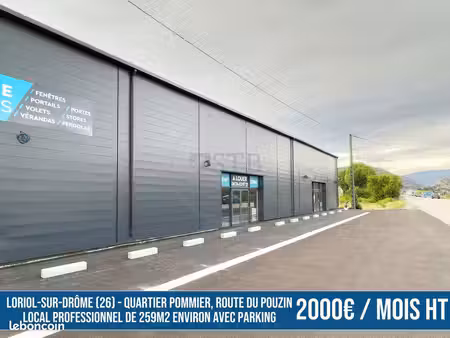 local commercial 259 m² loriol-sur-drôme