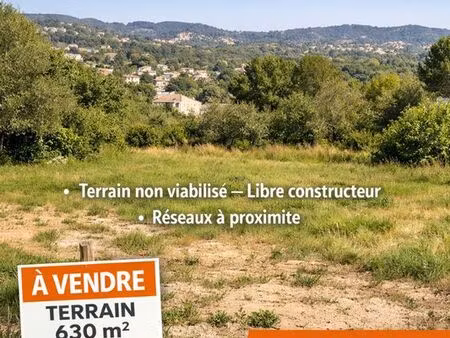terrain constructible 630 m²