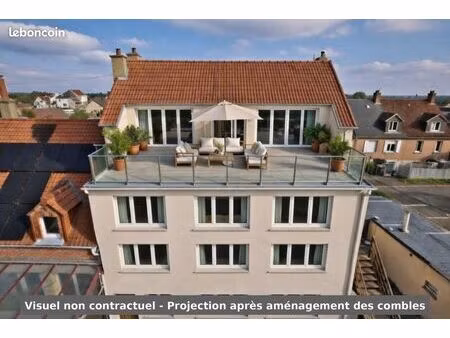 appartement 75 m² – 2 chambres – fort potentiel duplex + terrasse – ravalement façade juin