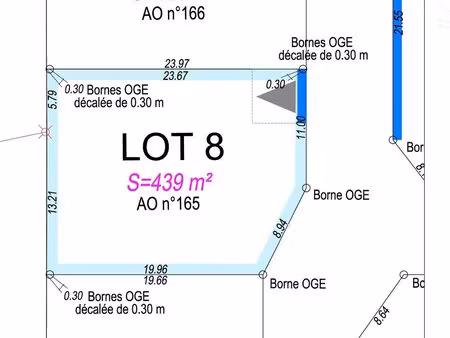 terrain constructible fossé (41330)