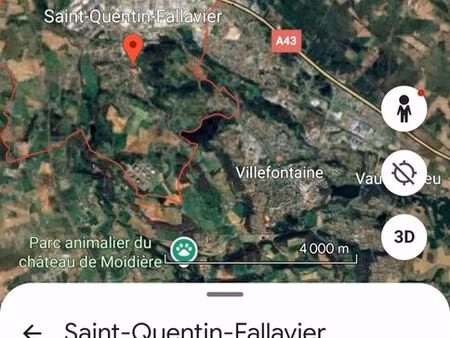 terrain constructible à saint quentin fallavier (38)