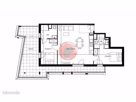 appartement 3 pièces 68 m²