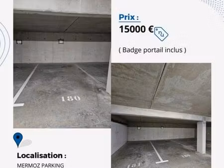 place de parking souterrain