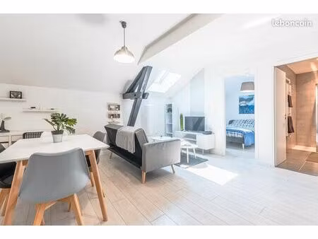 f2 meublé 34 m² rénové – 5 min luxembourg – gare 1 km – clim – équipé
