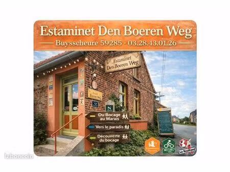 restaurant + habitation - proche cassel