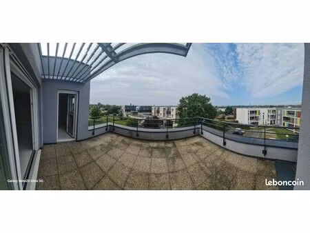 f2/3 attique sans vis à vis terrasse doubles terrasses