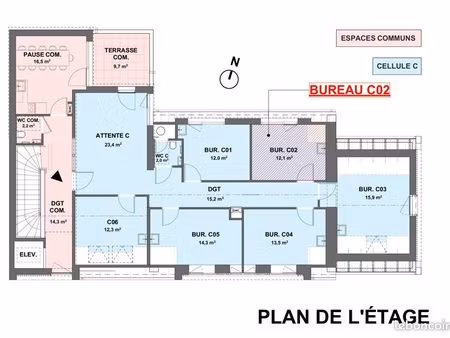 bureau / salle de consultation accessible pmr